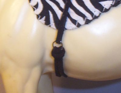 Zebra Print Bareback & Bridle